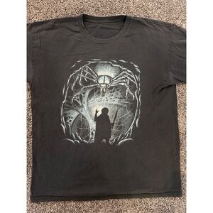Lord of the Rings Samwise vs Shelob Graphic T-Shirt Mens XL Faded Black Vintage